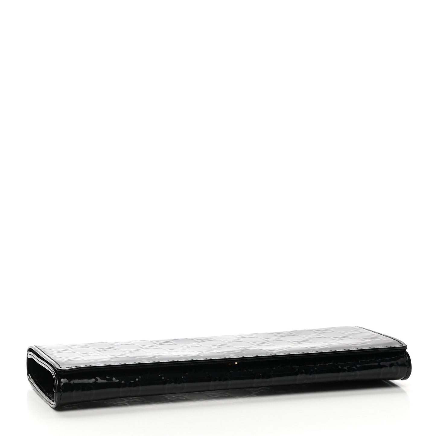 Patent Microguccissima Small Broadway Clutch Black