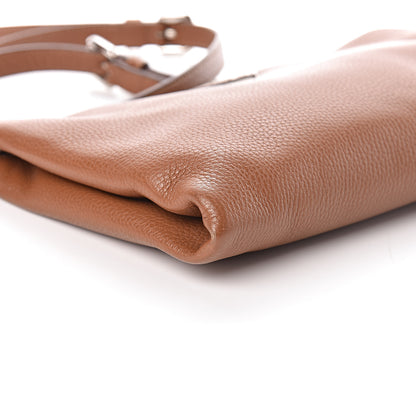 Prada Vitello Daino Zippered Crossbody Bag Brandy 7 of 9