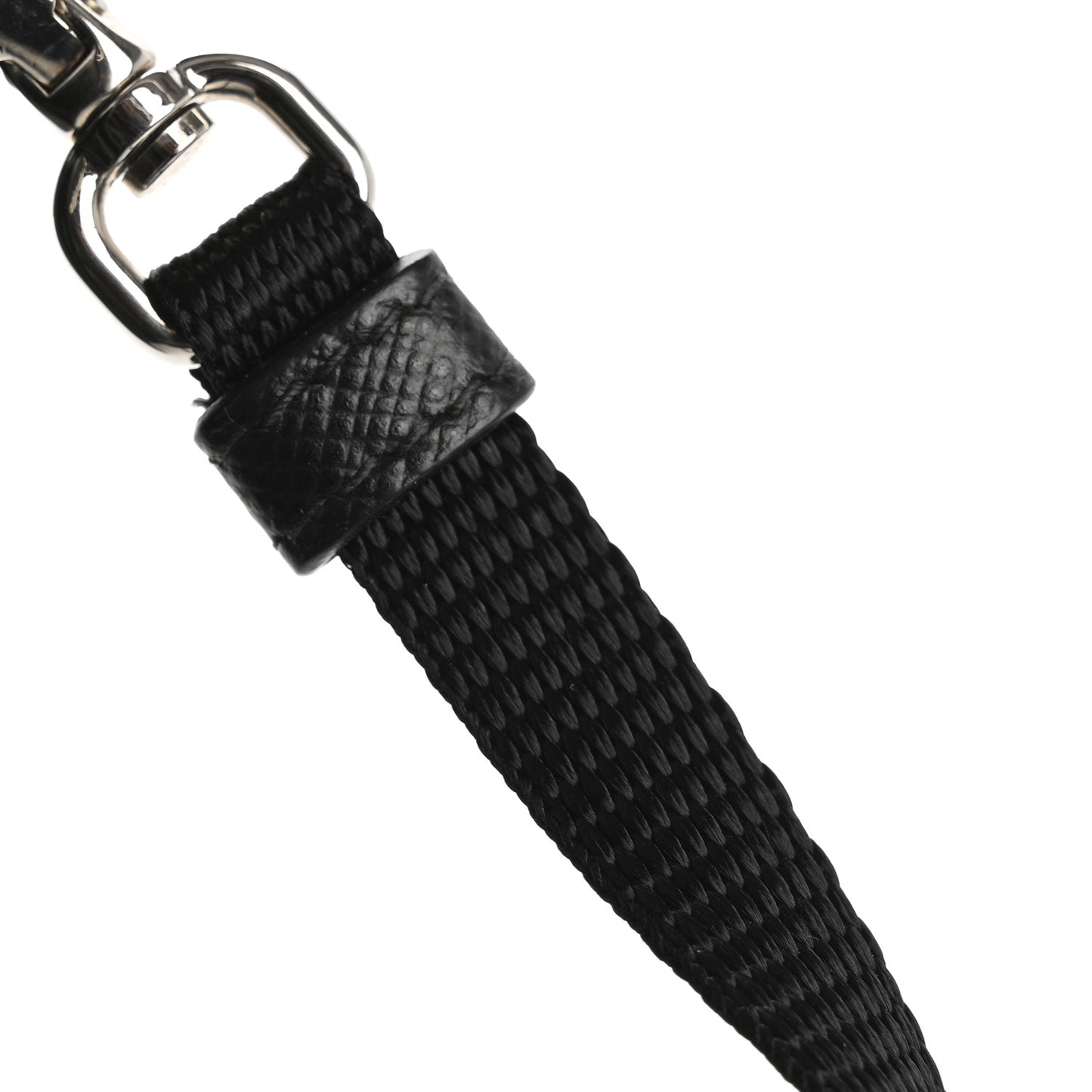 Saffiano Racing Logo Patch Mini Bag Black