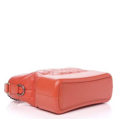 Chanel Aged Calfskin Quilted Medium Gabrielle Hobo Red 5 of 13