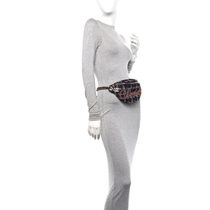 Chanel Tweed Quilted Chain 20s Signe Waist Bag Multicolor 2 of 7