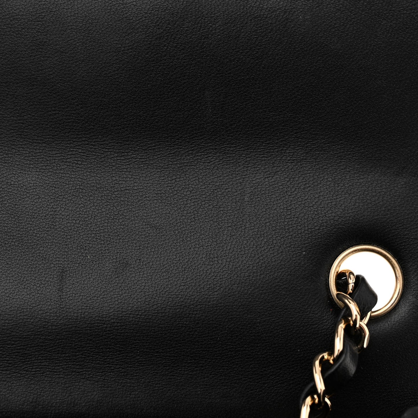 Lambskin Quilted Mini Rectangular Flap Black