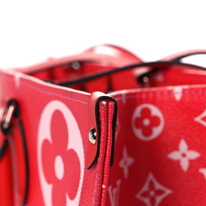 Louis Vuitton Monogram Escale Onthego GM Rouge 14 of 15