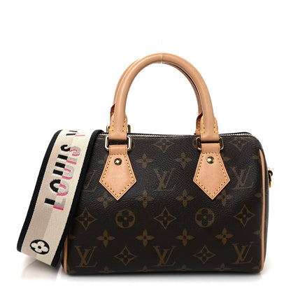 Louis Vuitton Monogram Speedy Bandouliere 20 Black 1 of 7