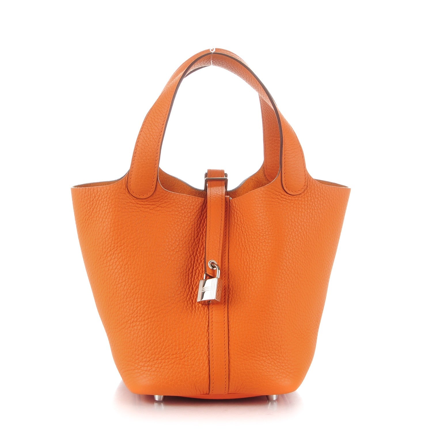 Hermes Taurillon Clemence Picotin Lock 18 PM Orange 1 of 7