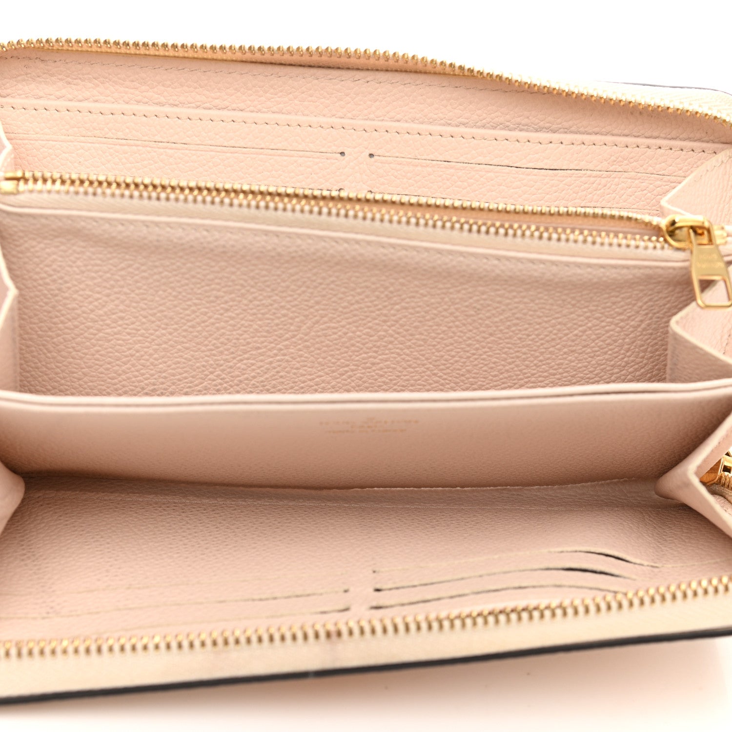 Louis Vuitton Empreinte Monogram Giant By The Pool Zippy Wallet Cream Saffron 5 of 10