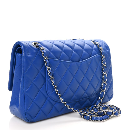 Chanel Lambskin Quilted Medium Double Flap Blue 3 of 11