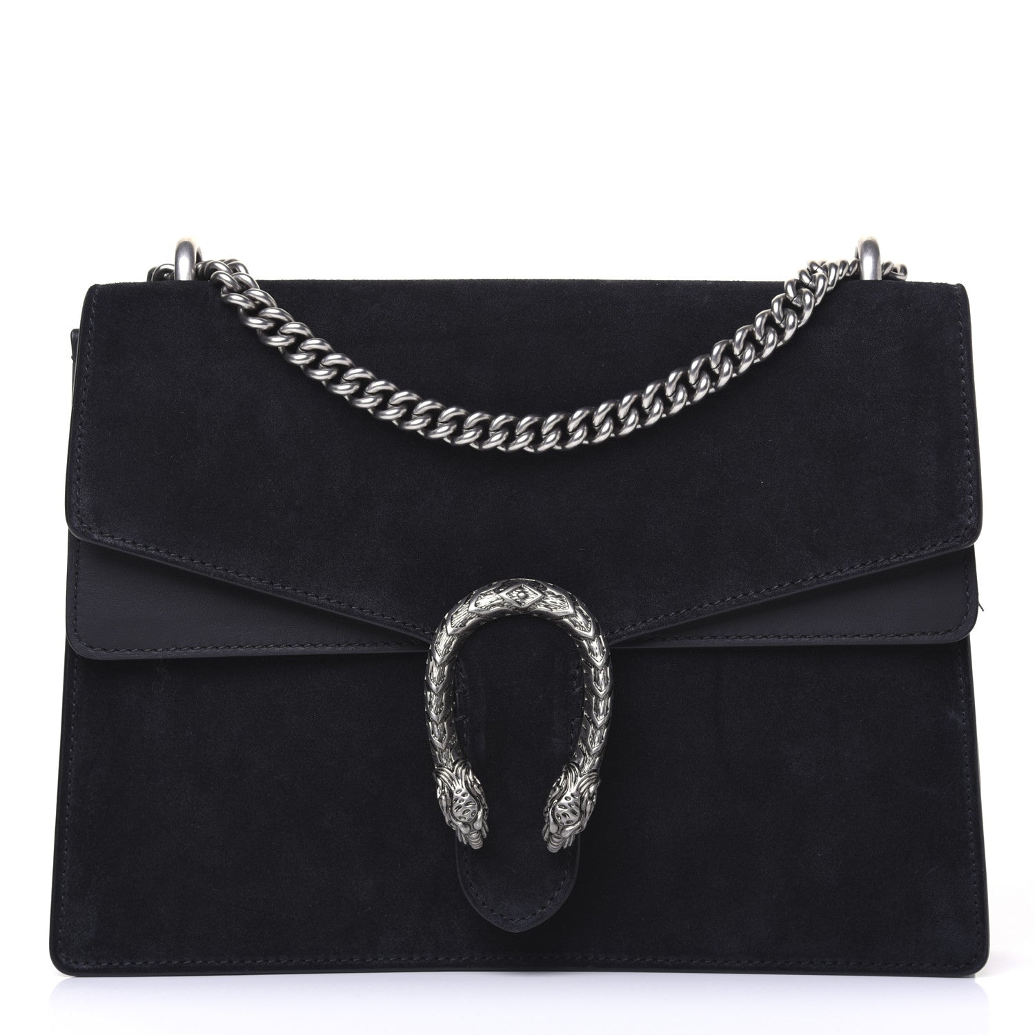 Gucci Suede Medium Dionysus Shoulder Bag Black 1 of 11