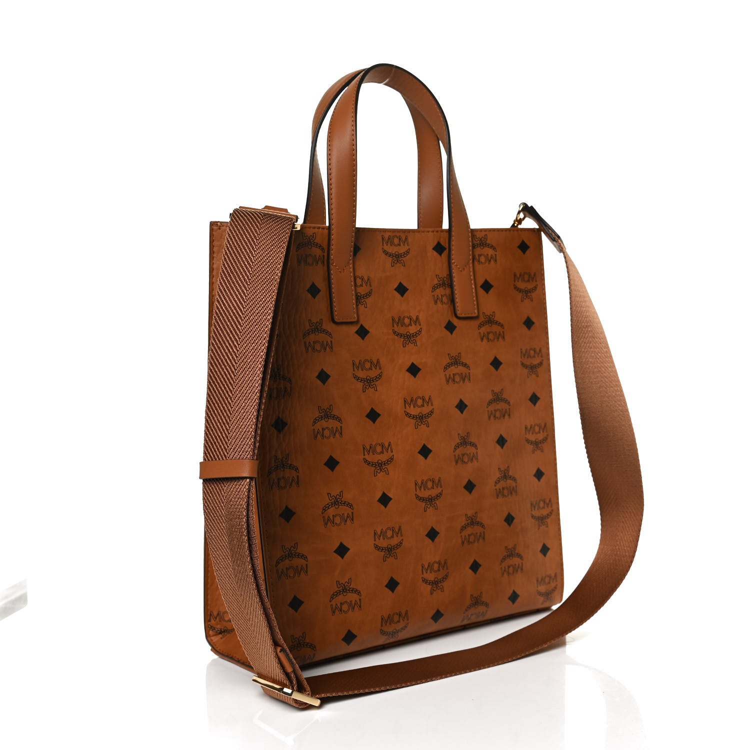 MCM Visetos Klassik Tote Cognac 3 of 10