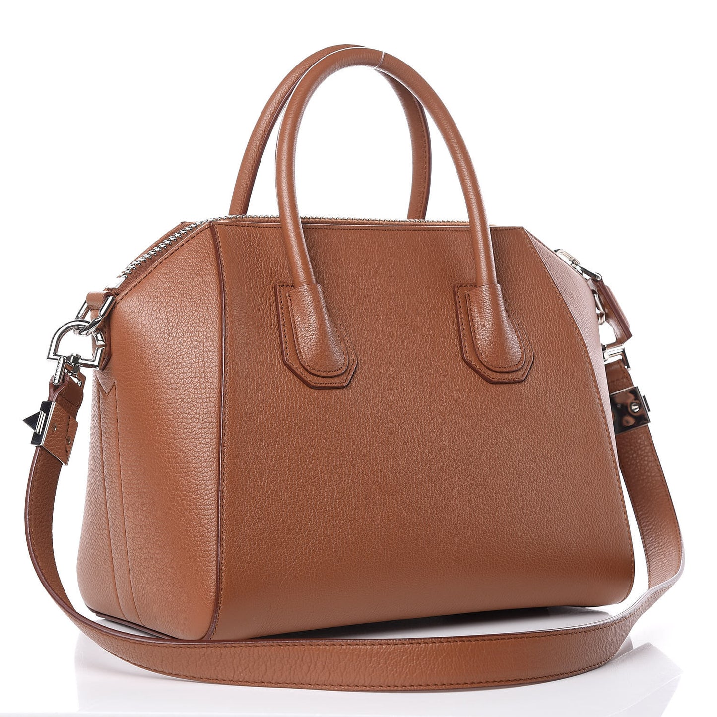 Sugar Goatskin Small Antigona Cognac