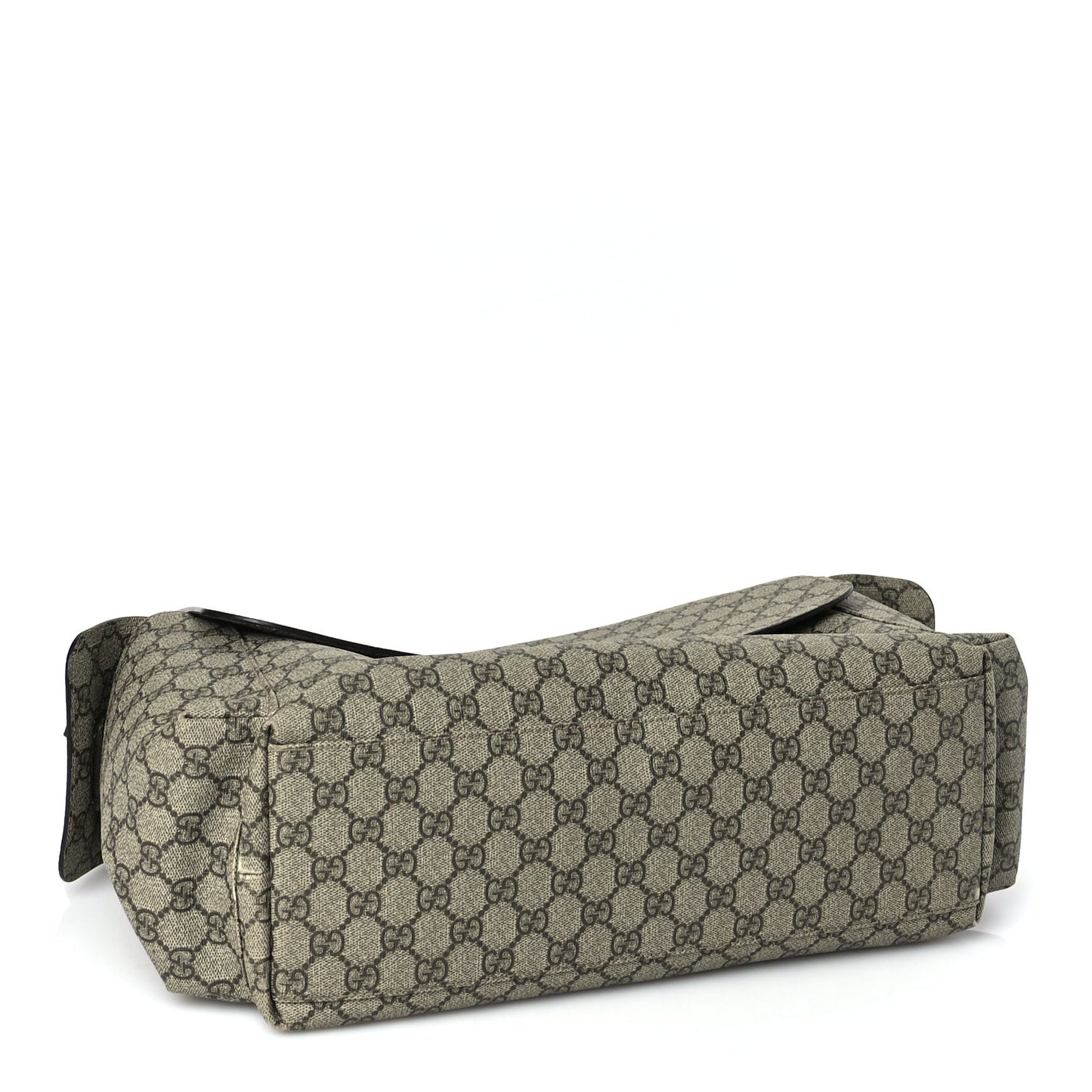GG Plus Monogram Messenger Diaper Bag Dark Brown