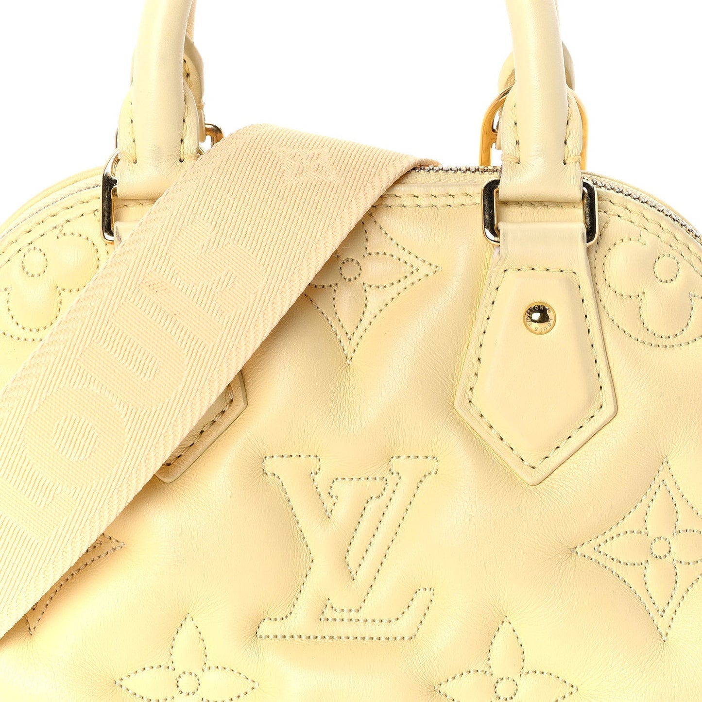 Calfskin Bubblegram Alma BB  Banana