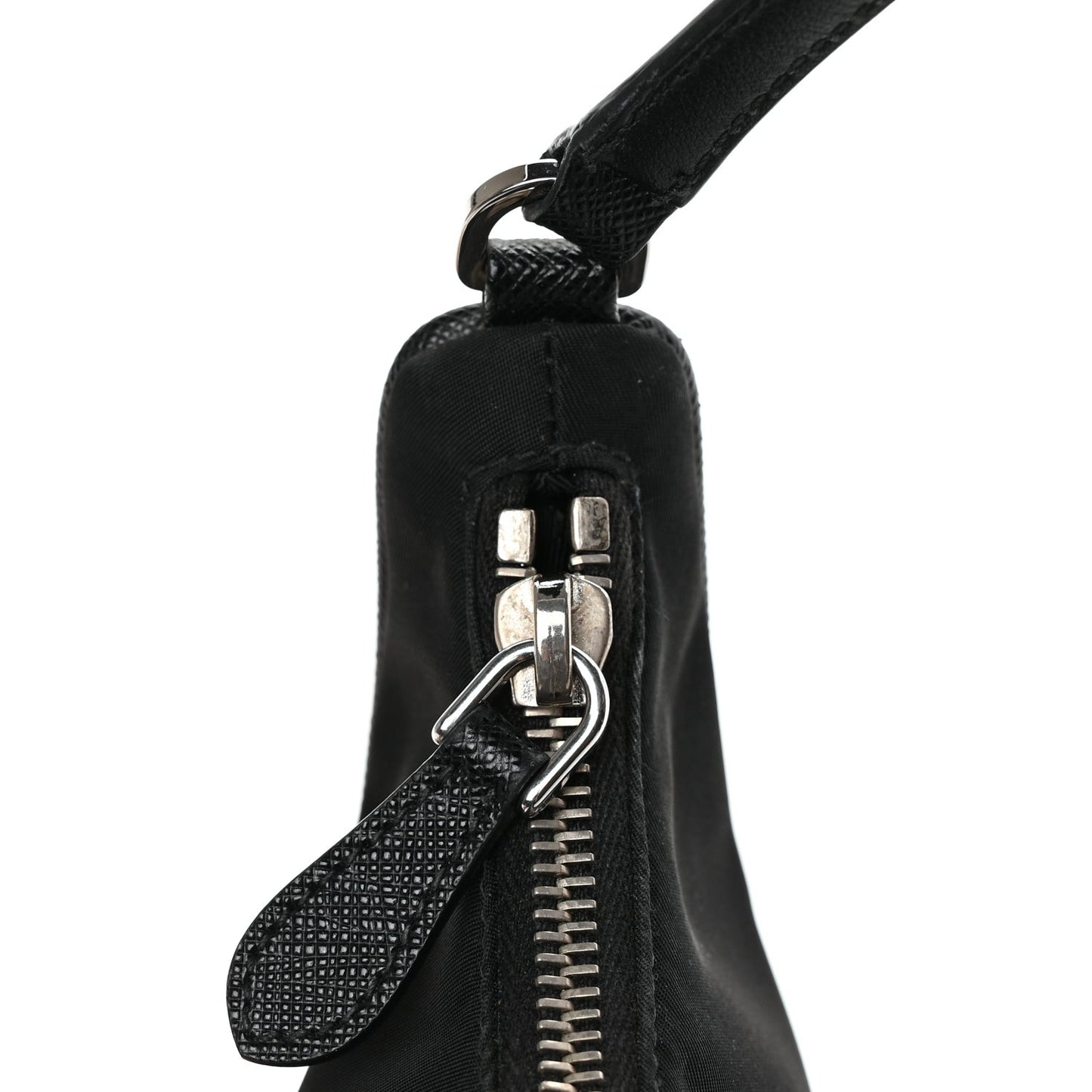 Tessuto Nylon Saffiano Mini Re-Edition 2005 Bag Black