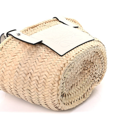 Loewe Raffia Mini Basket Tote Bag Natural White 7 of 8