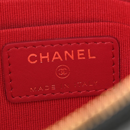 Chanel Lambskin Quilted Small Chanel 19 Pouch Black 6 of 9