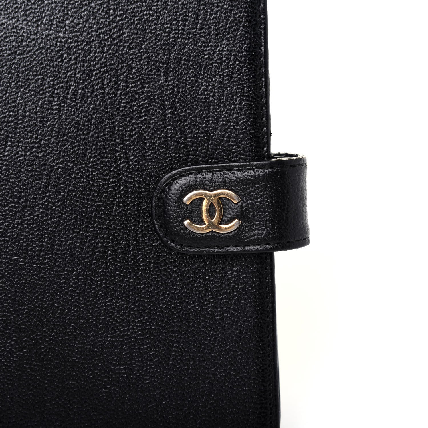Chanel Goatskin Small Ring Agenda Planner Black 16 of 17