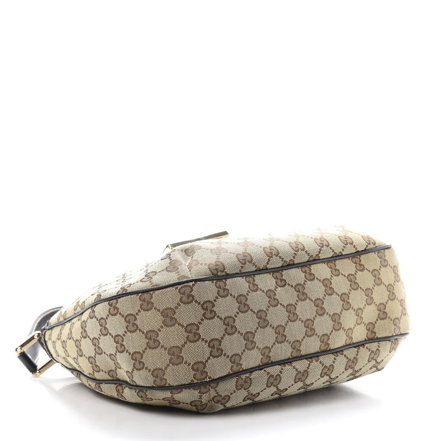 Monogram Medium New Ladies Web Hobo Dark Brown