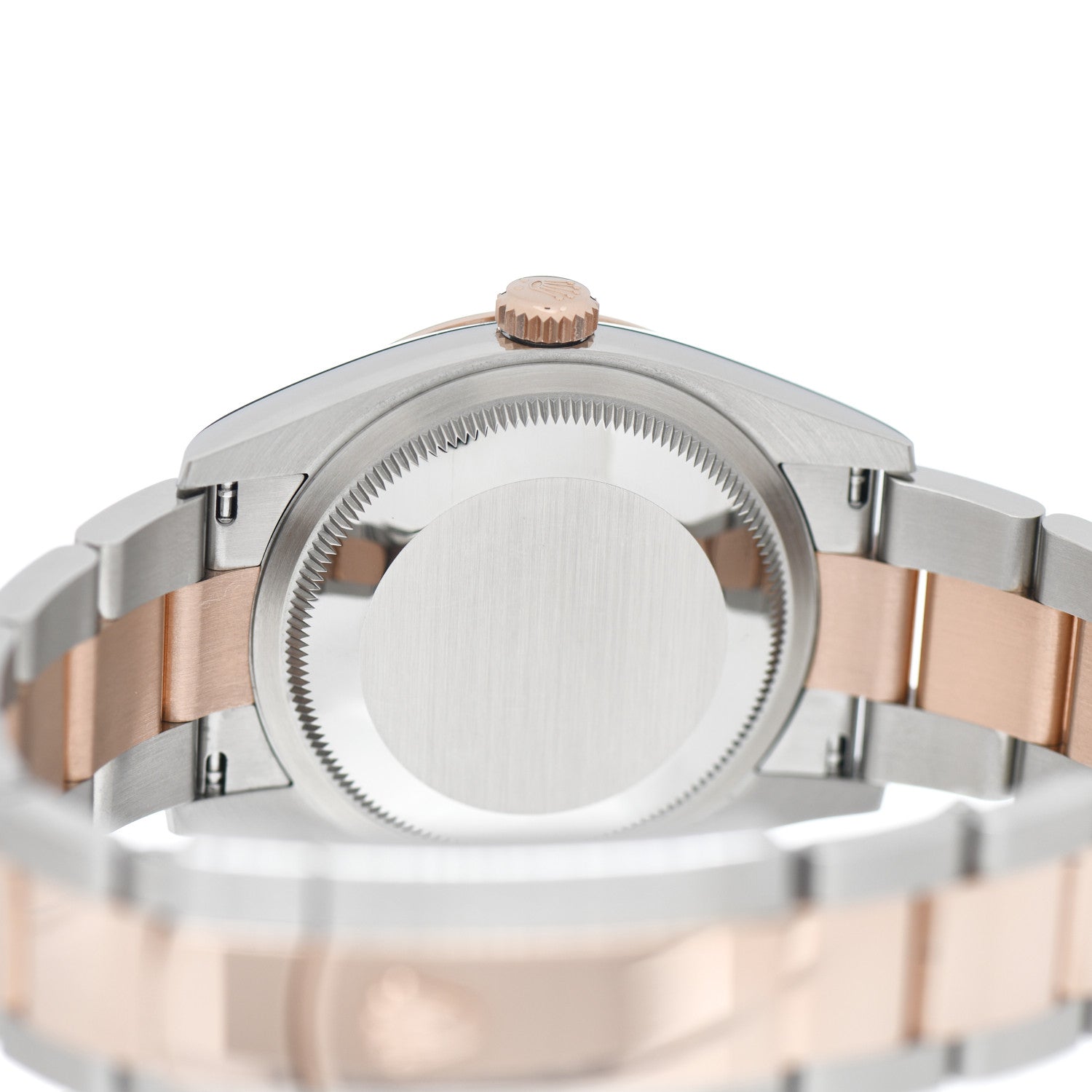 Rolex Stainless Steel 18K Everose Gold Diamond 36mm Oyster Perpetual Datejust Watch Slate Roman 126231 4 of 5