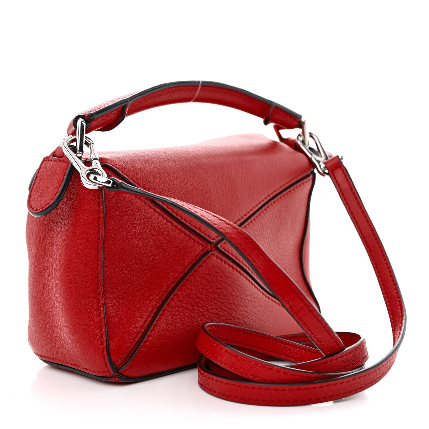 Calfskin Mini Puzzle Bag Pomodoro