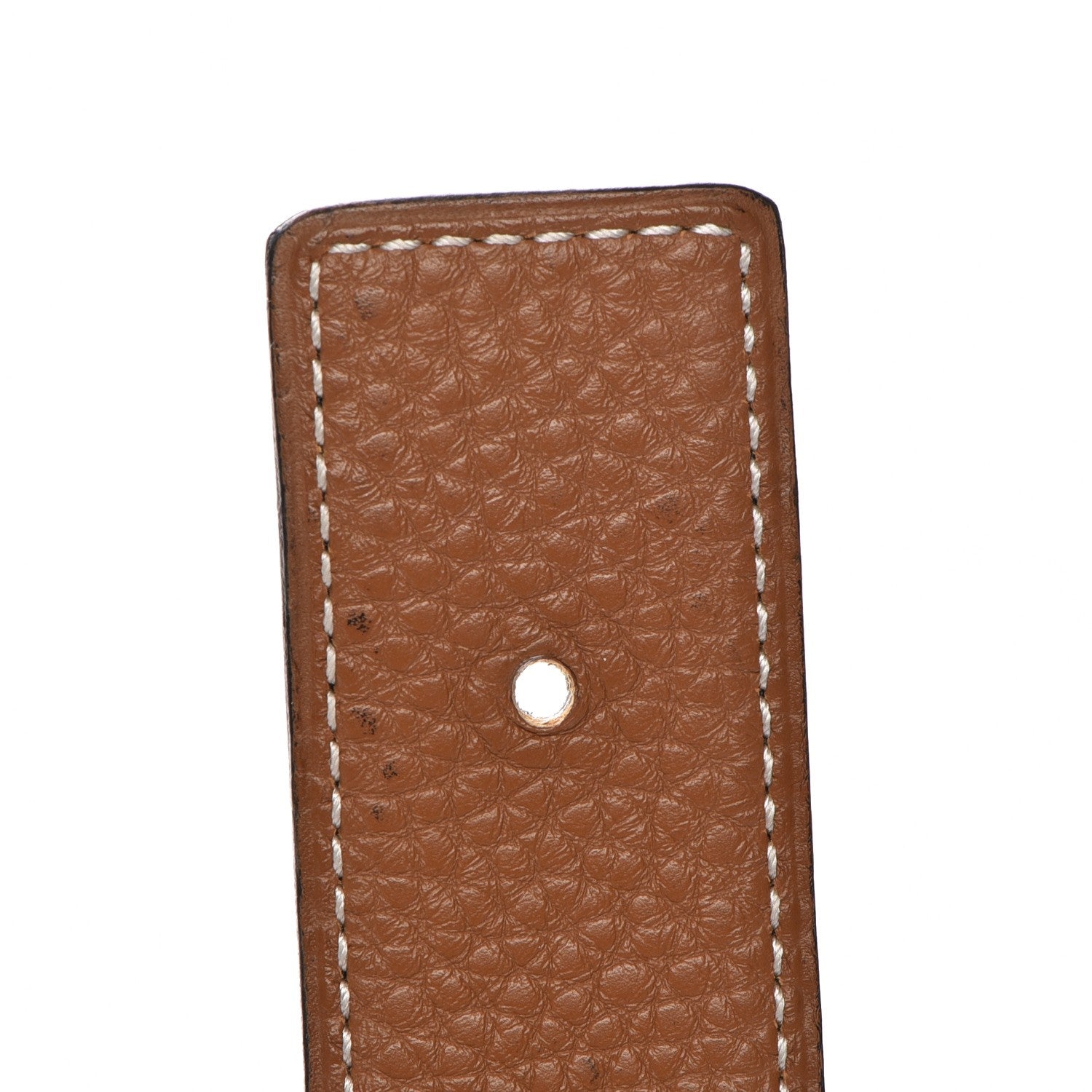 Hermes Box Taurillon Clemence 32mm H Belt 80 Black Gold 10 of 12