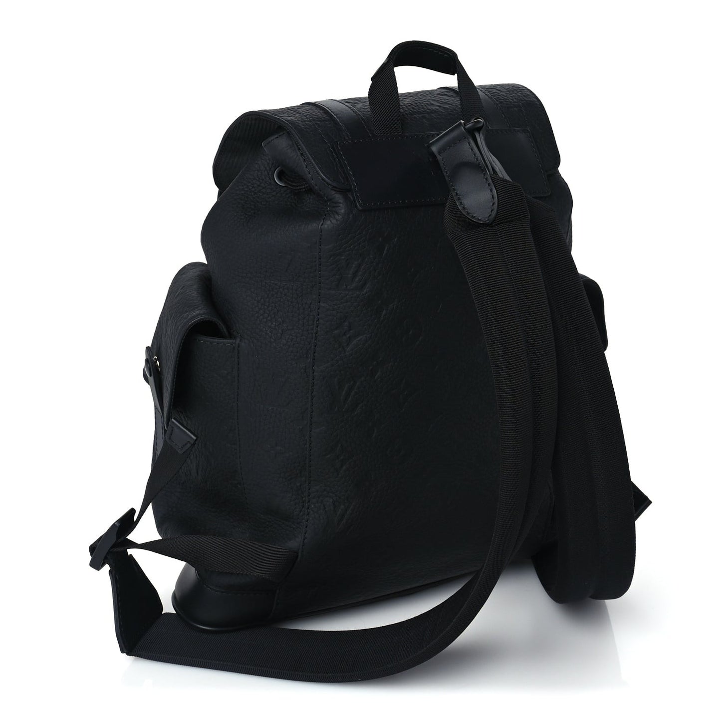 Taurillon Monogram Christopher MM Backpack  Black