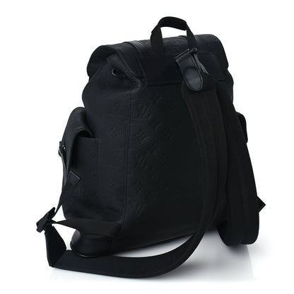 Louis Vuitton Taurillon Monogram Christopher MM Backpack  Black 2 of 8