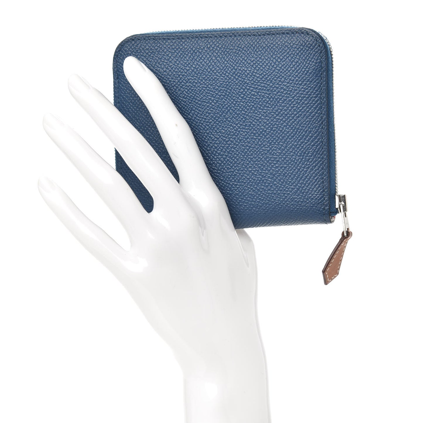 Epsom Silk'In Compact Wallet Deep Bleu