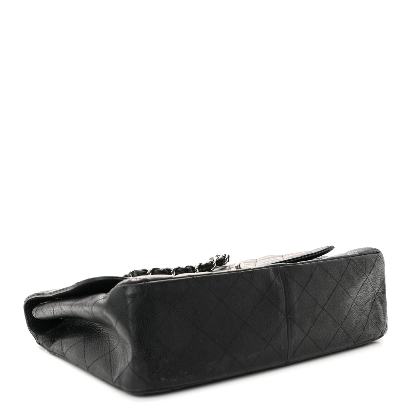 Caviar Quilted Jumbo Single Flap Black