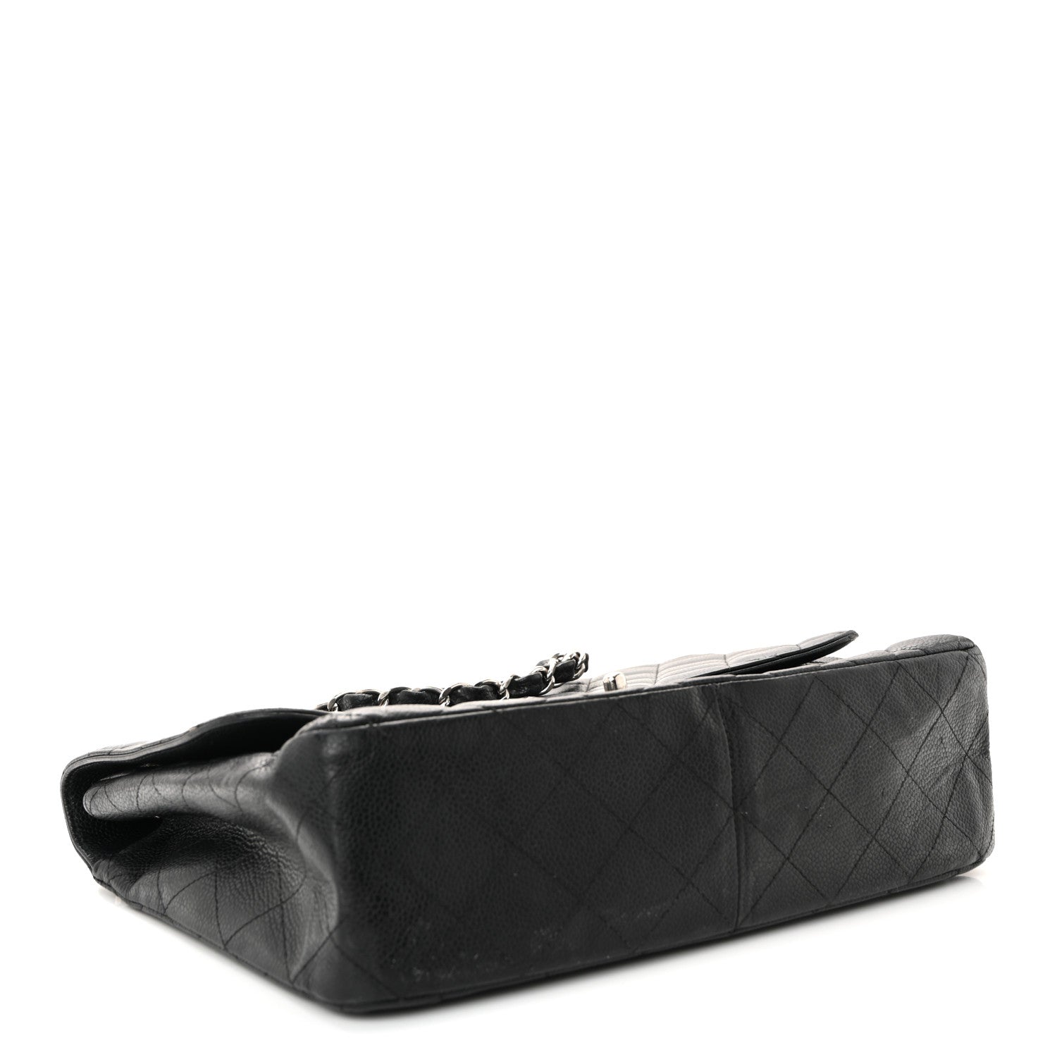 Chanel Caviar Quilted Jumbo Single Flap Black 4 of 10