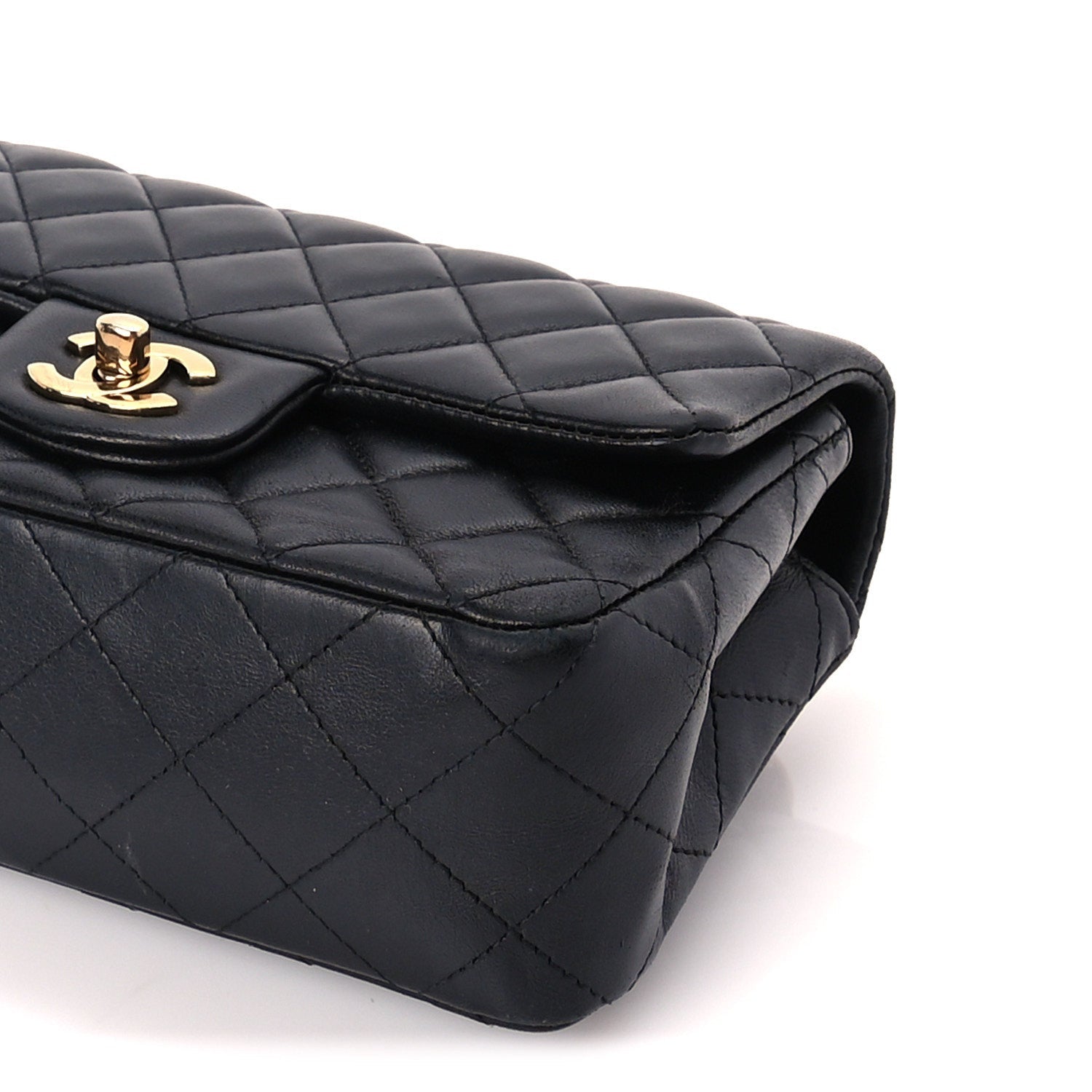 Chanel Lambskin Quilted Mini Rectangular Flap Black 9 of 9