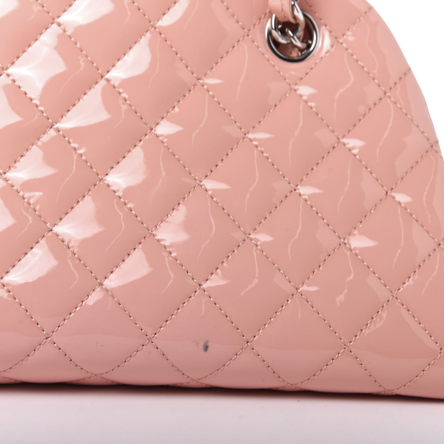 Patent Quilted Medium Just Mademoiselle Pink