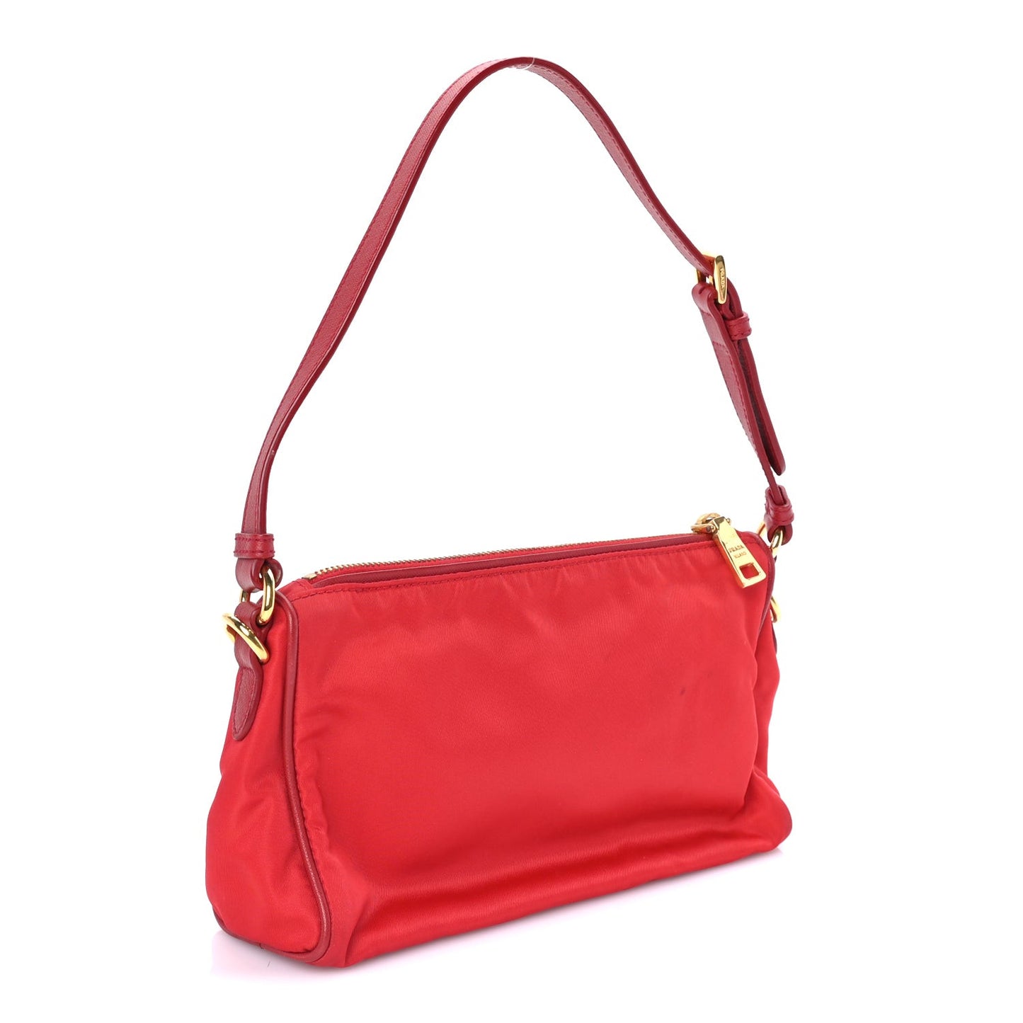 Tessuto Nylon Small Shoulder Bag  Rosso