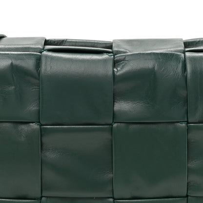 Bottega Veneta Paper Calfskin Maxi Intreccio Small Cassette Crossbody Bag Raintree 8 of 10