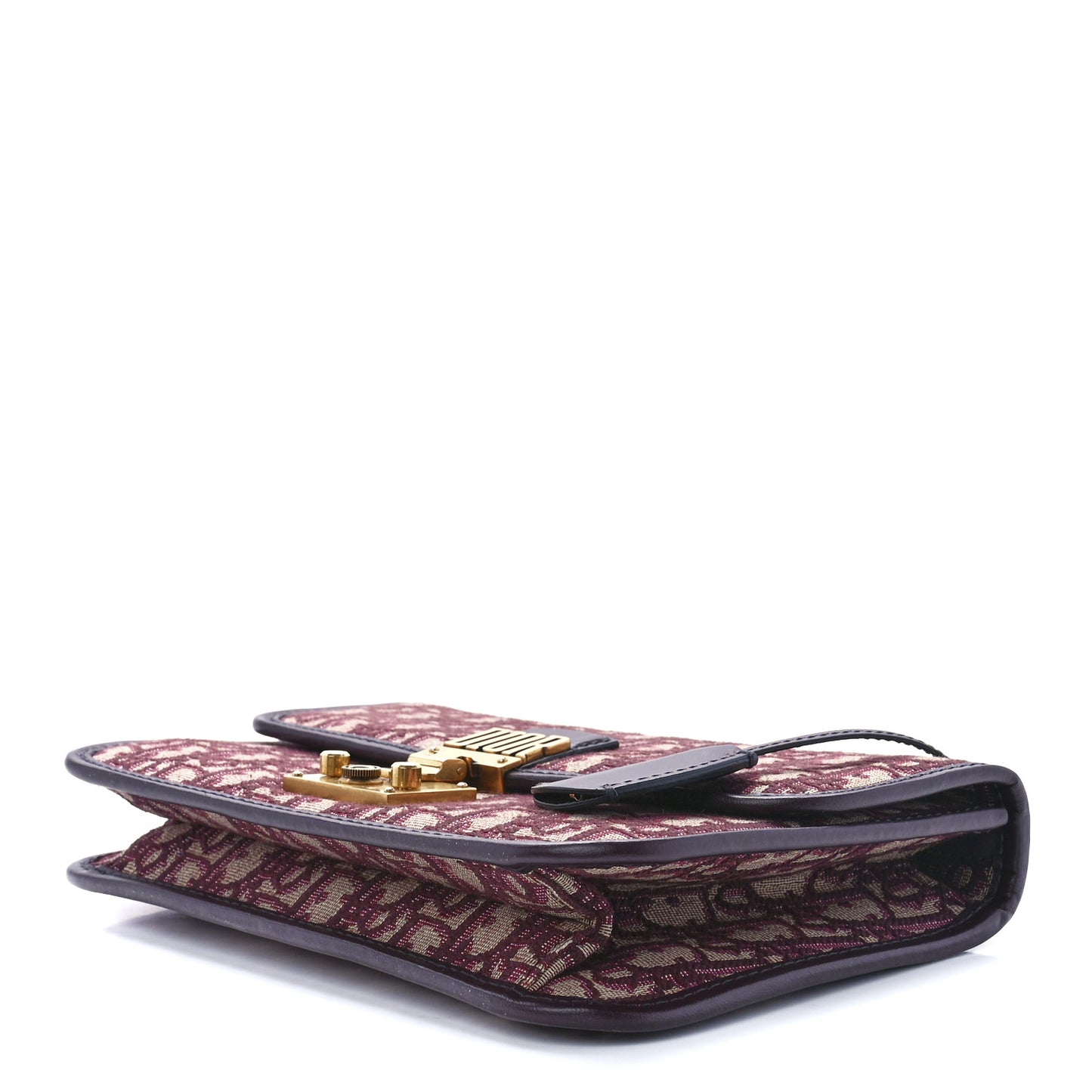 Oblique DiorAddict Flap Bag Burgundy