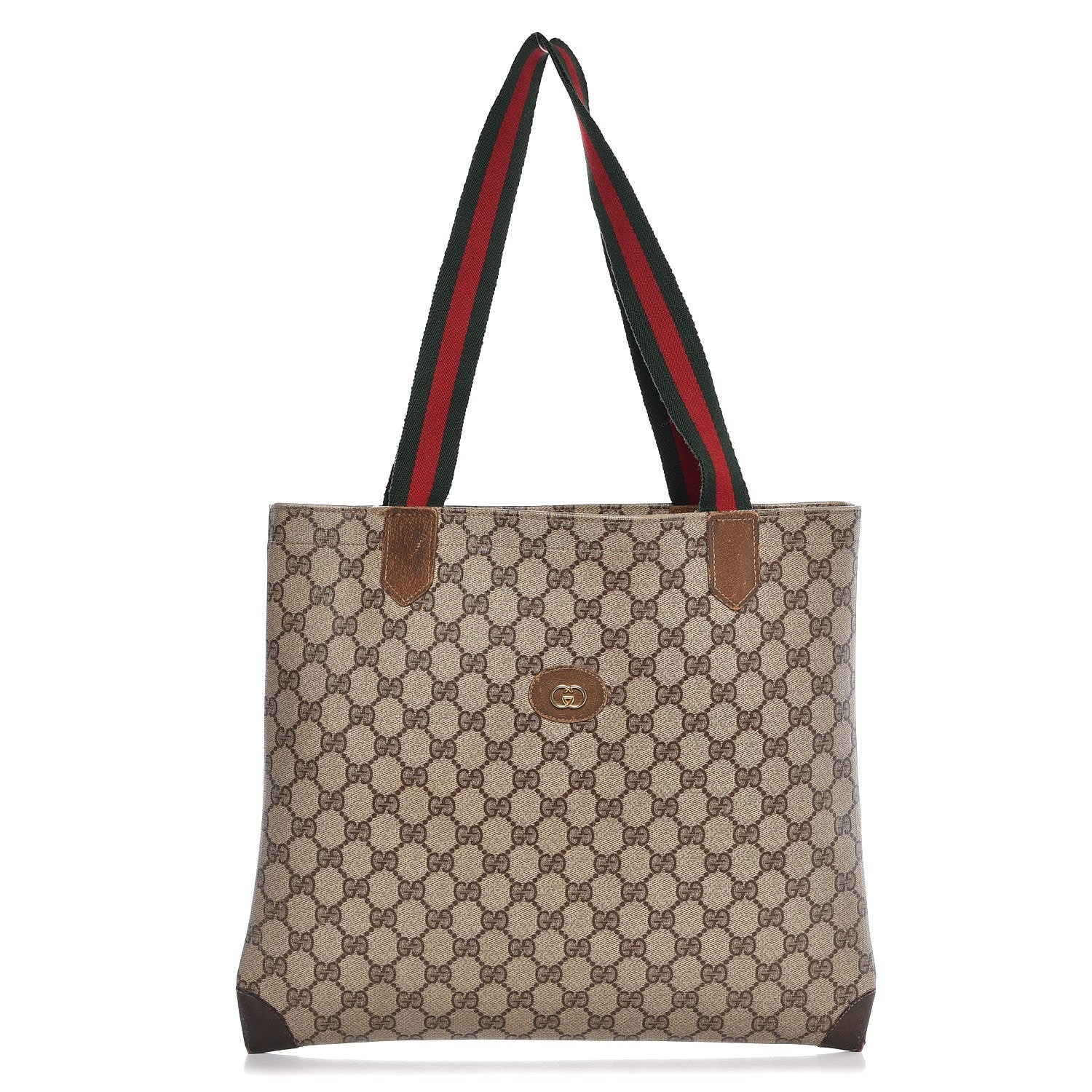 Gucci GG Plus Monogram Web Tote 1 of 15