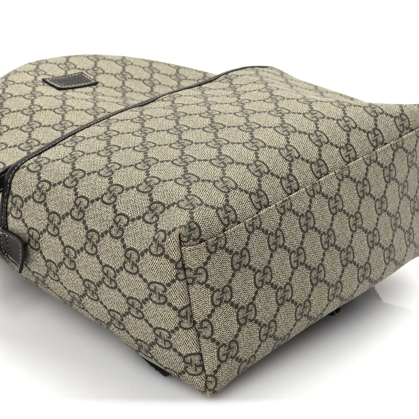 GG Supreme Monogram Margaux Calfskin Childrens Day Backpack Beige Ebony Cocoa Dark Chocolate