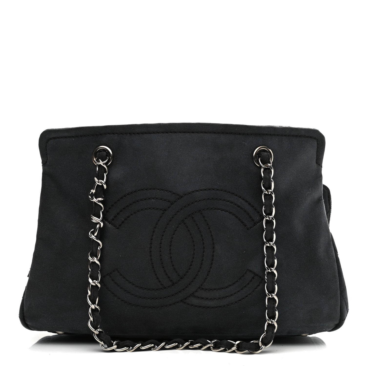 Chanel Canvas Lipstick Ligne Tote Black 1 of 23