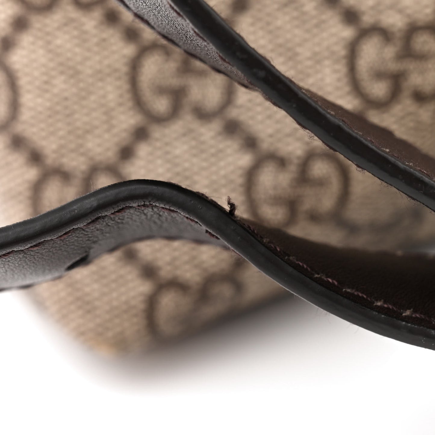 GG Plus Monogram Medium Flat Messenger Bag Dark Brown