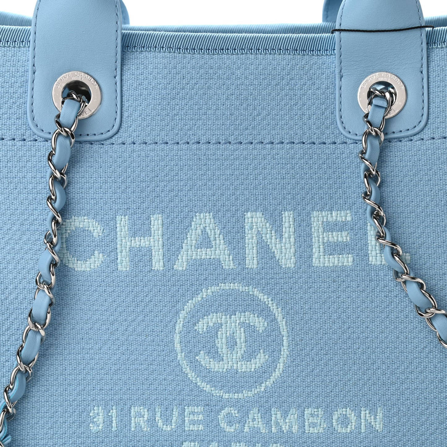Mixed Fibers Small Deauville Tote Light Blue