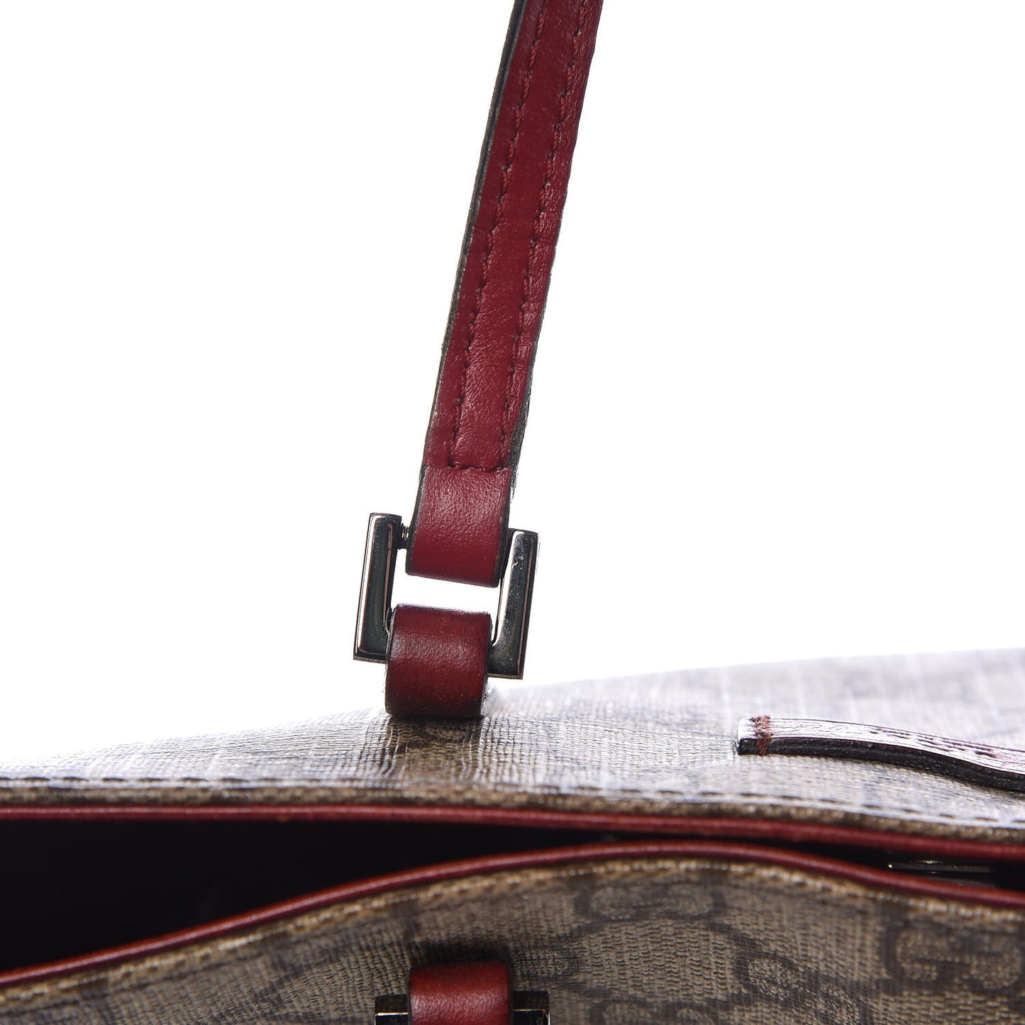 GG Plus Monogram Vertical Tote Red