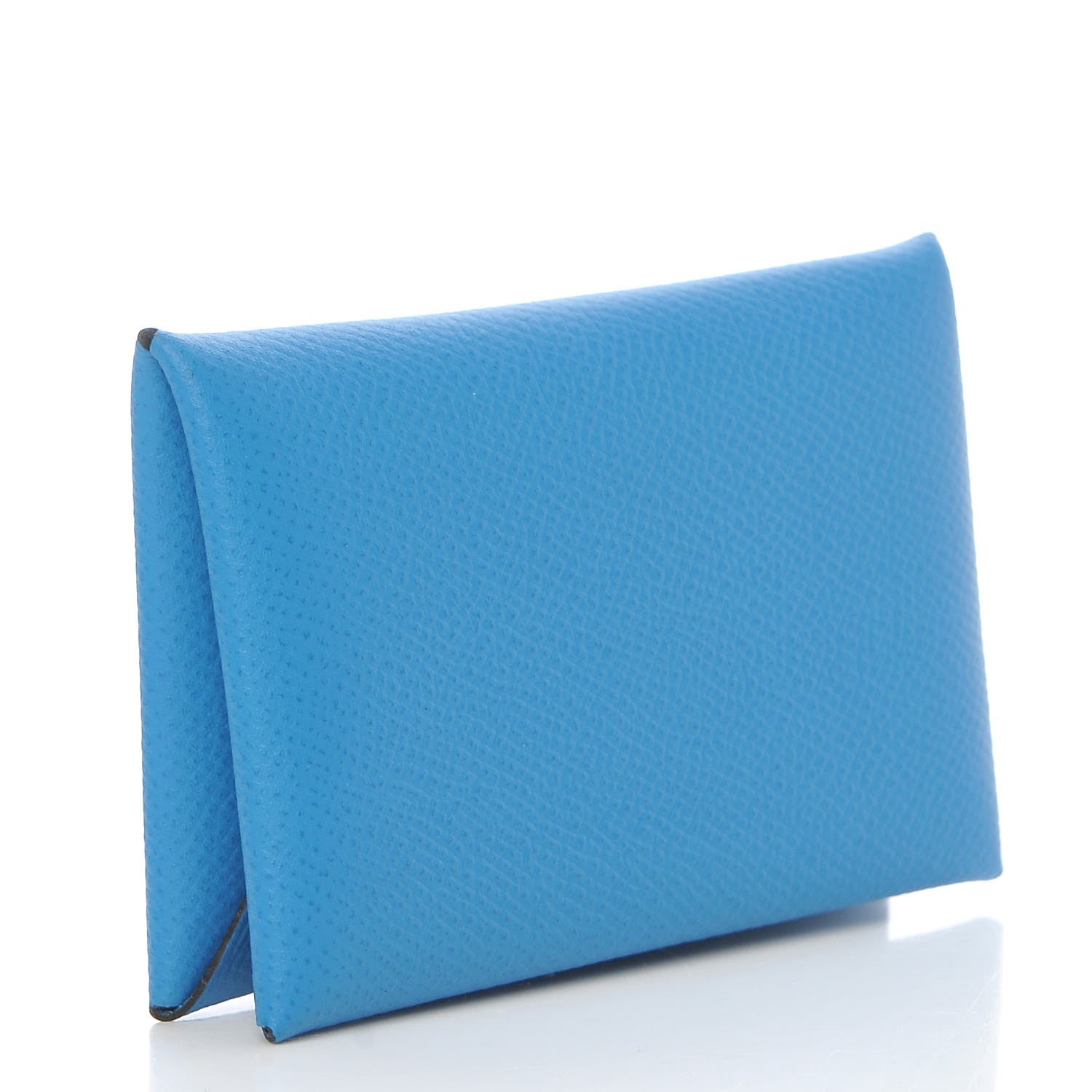 Hermes Epsom Calvi Card Case Bleu Zanzibar 3 of 8