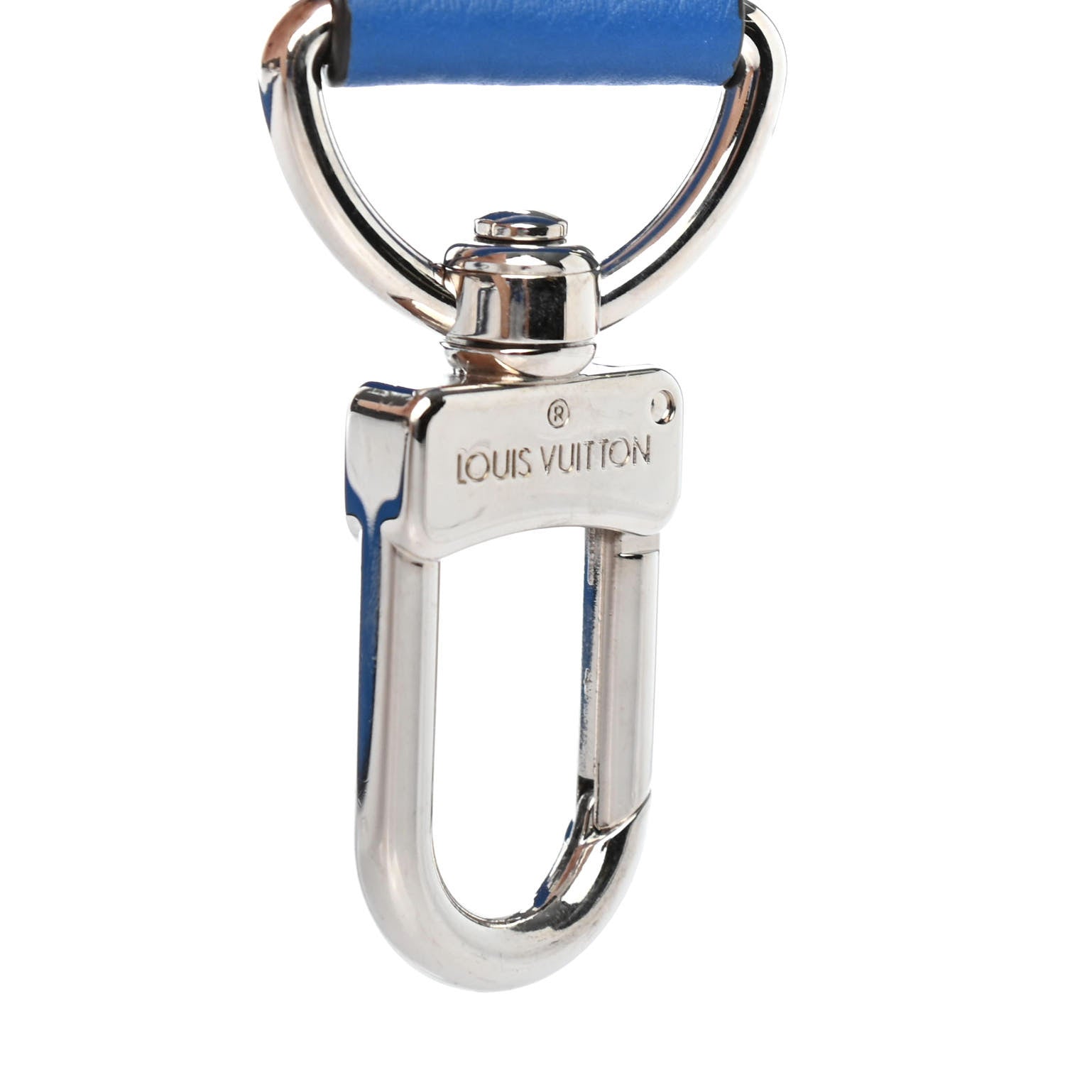 Louis Vuitton Taurillon Bandouliere Shoulder Strap Blue 4 of 4