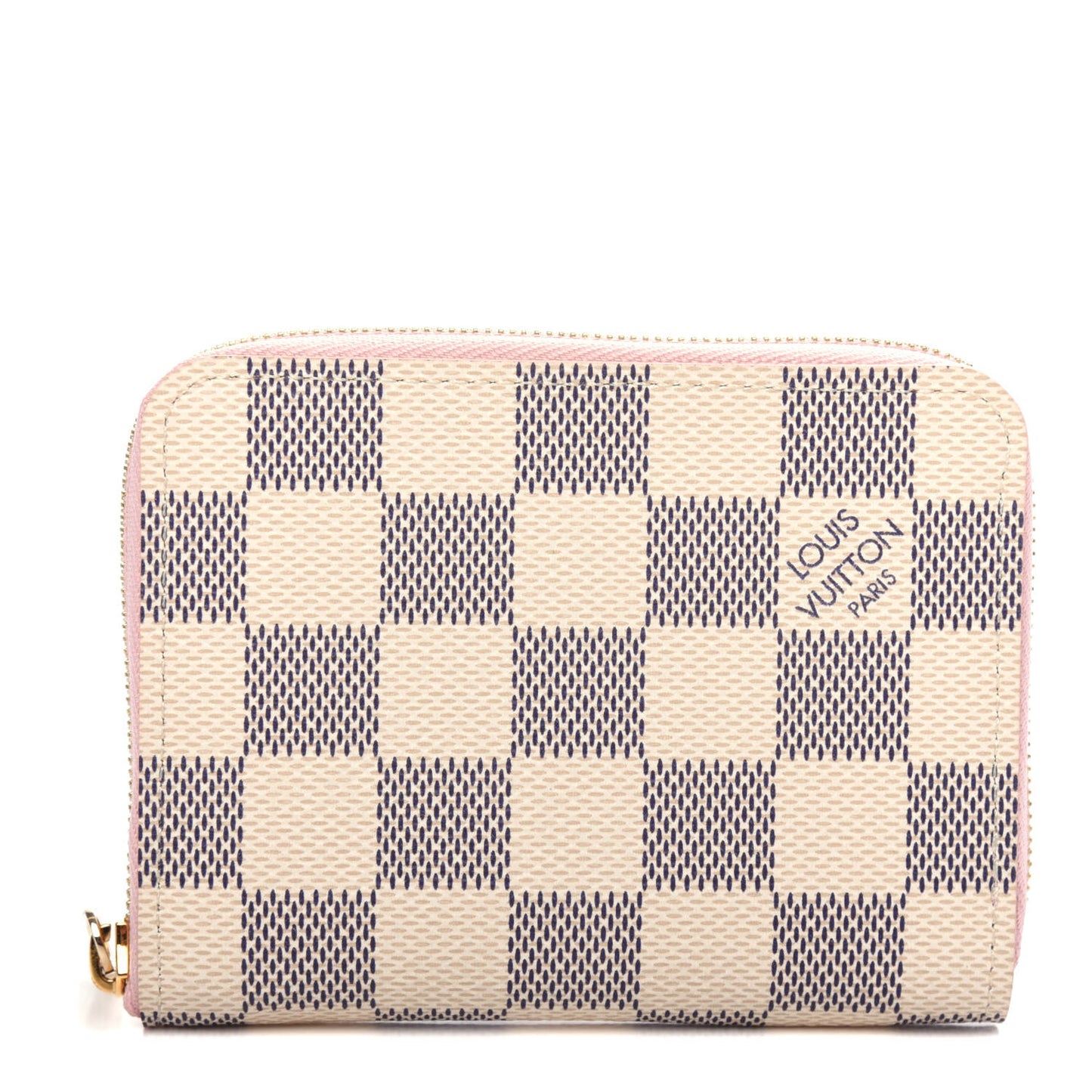 Damier Azur Zippy Coin Purse Rose Ballerine