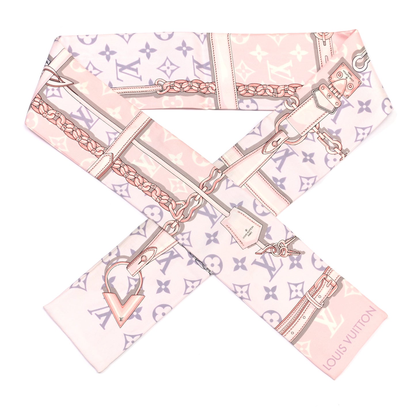 Silk Monogram Confidential Bandeau Light Pink