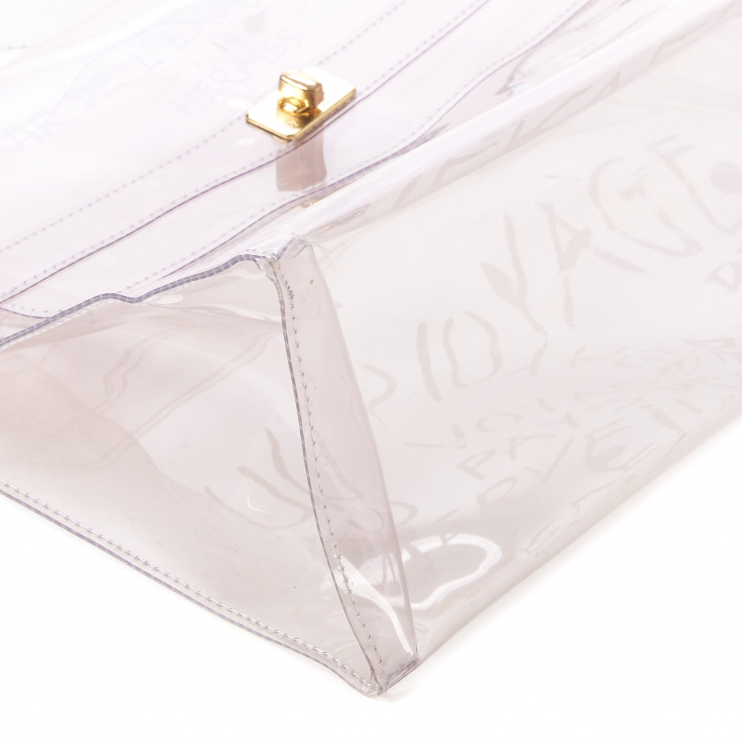 Hermes Vinyl Souvenir De L'Exposition Kelly Transparent 6 of 9