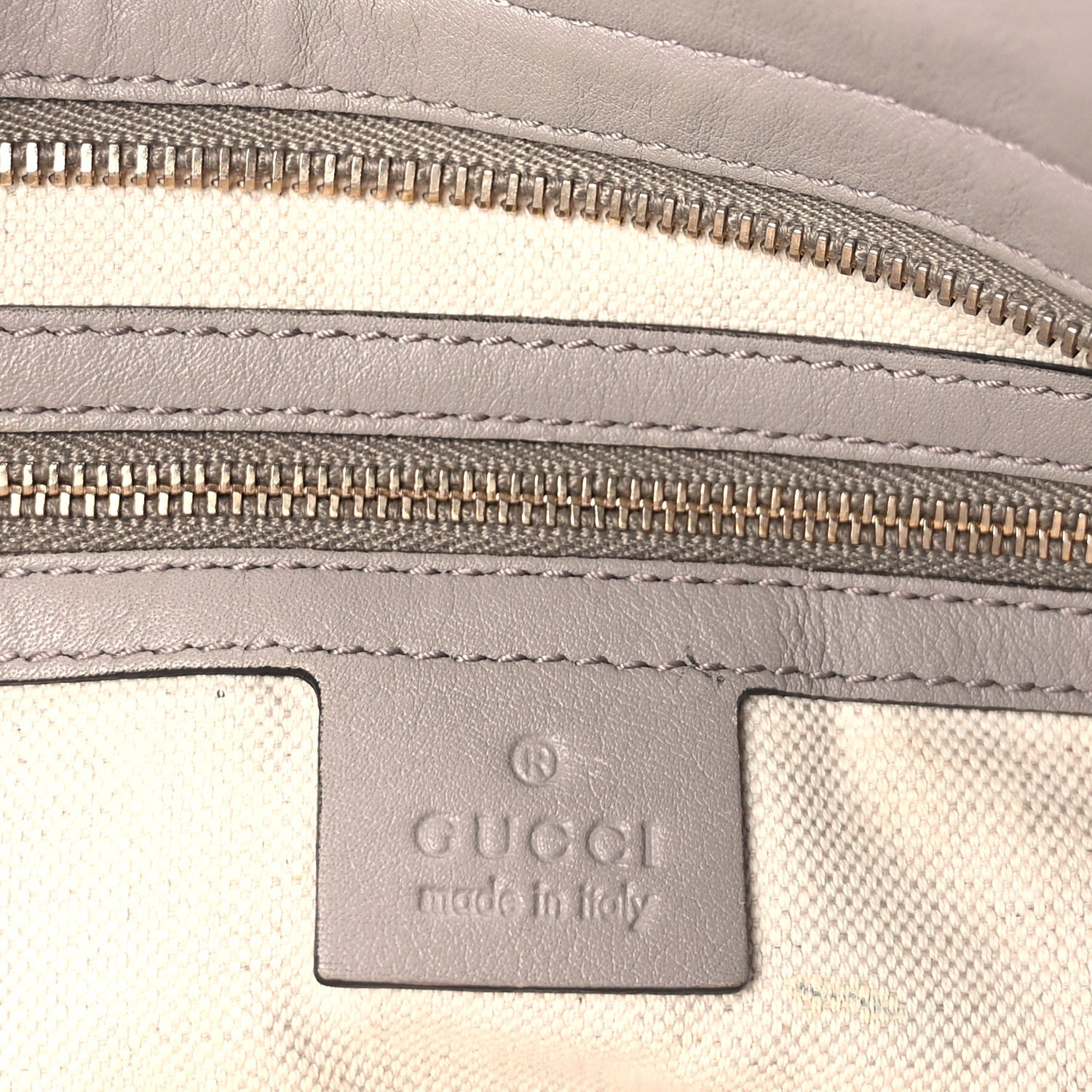 Gucci ssima Medium Bree Zippered Tote Storm Grey 5 of 8