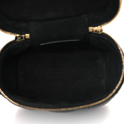 Christian Dior Lambskin Cannage Micro Lady Dior Vanity Case Black 5 of 9