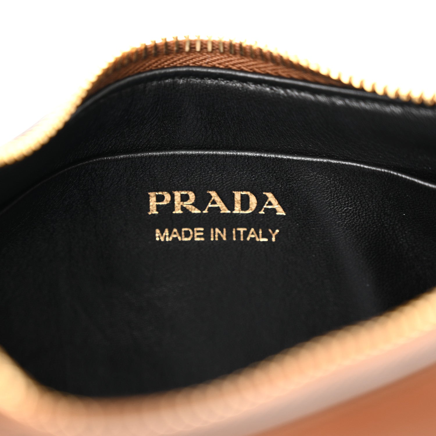 Prada Soft Calfskin Arque Shoulder Bag Cognac 6 of 10