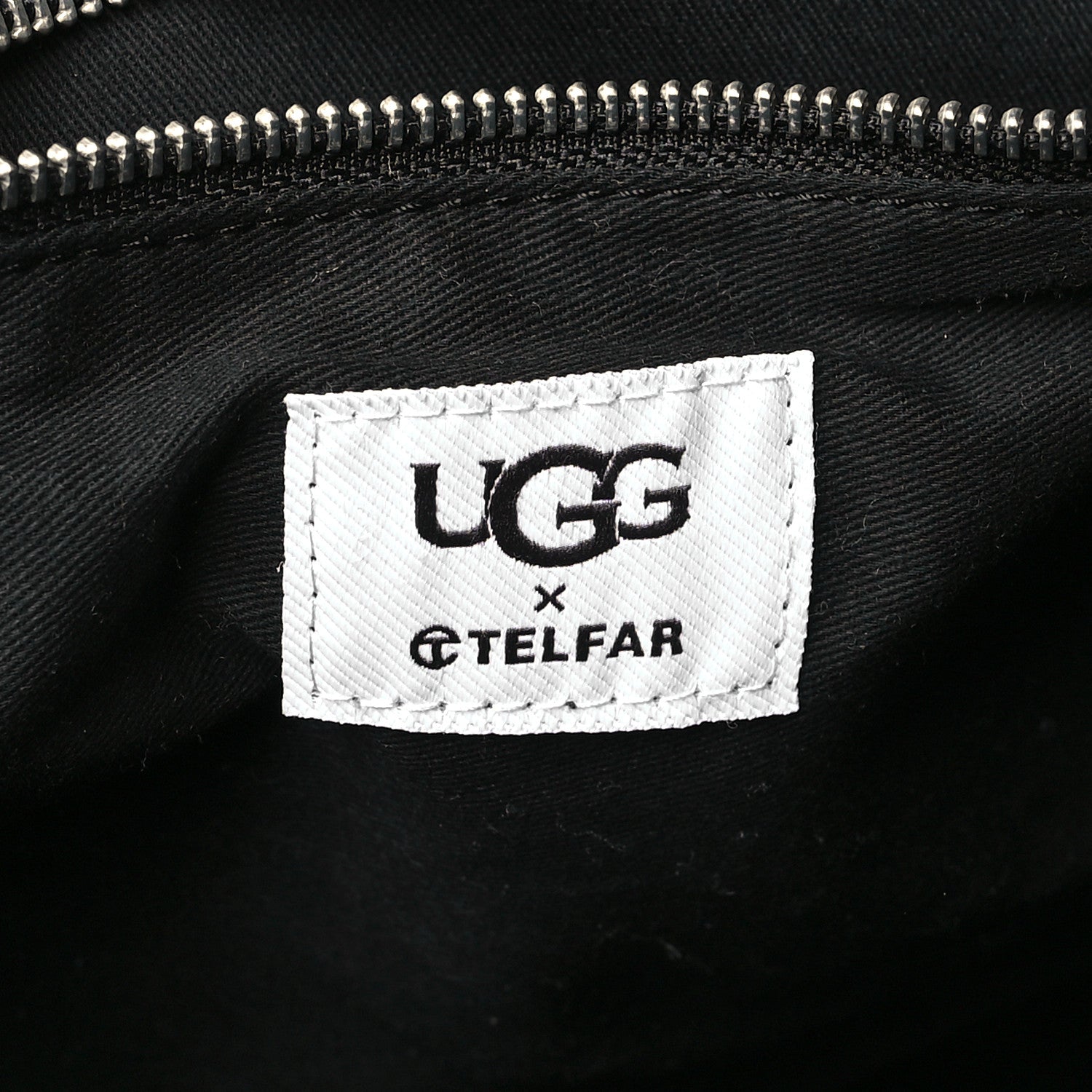 Telfar X UGG Suede Shearling Medium Shopping Bag Raw Black 6 of 10