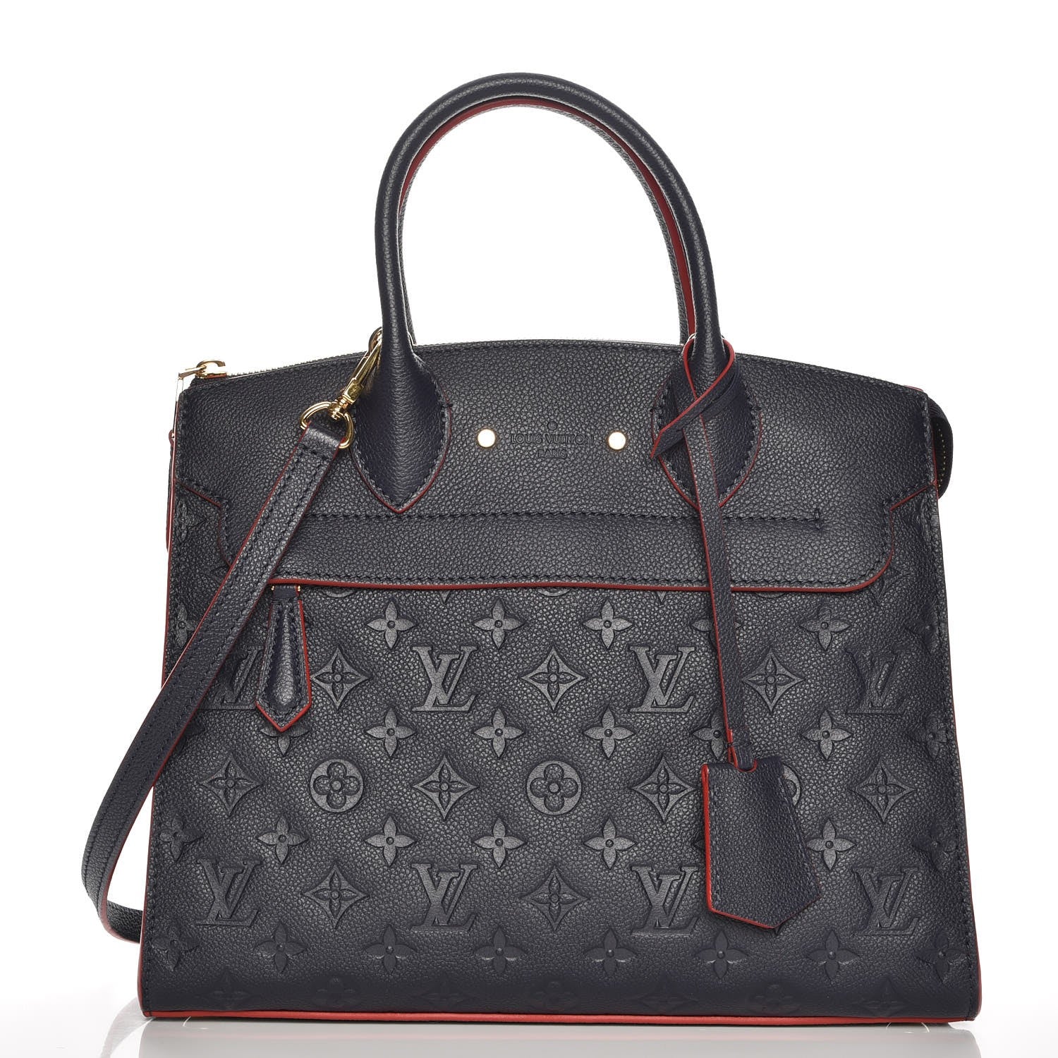 Louis Vuitton Empreinte Pont Neuf MM Marine Rouge 1 of 8